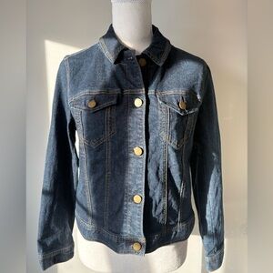 OPAQUE.CLIP Dark Denim Jean Jacket Japanese 40/L Button Front